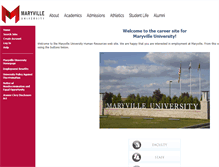 Tablet Screenshot of jobs.maryville.edu